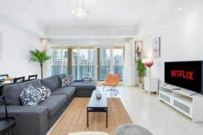 Bright 1 Bedroom with Great Canal and Burj Khalifa Views